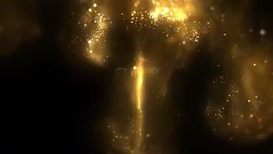 金色粒子背景ae模板视频的预览图